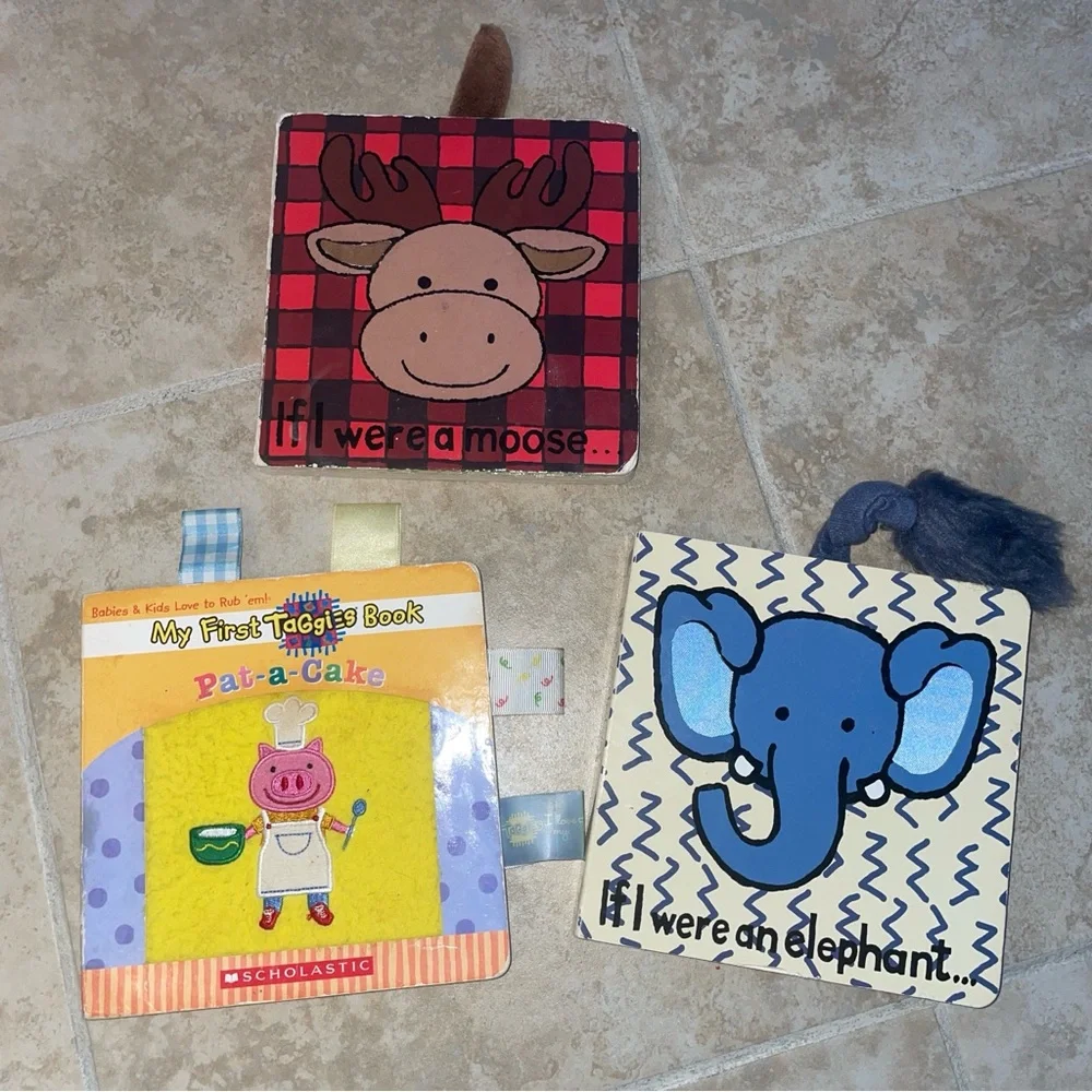 Set of Three Baby Books with Animal Designs‎